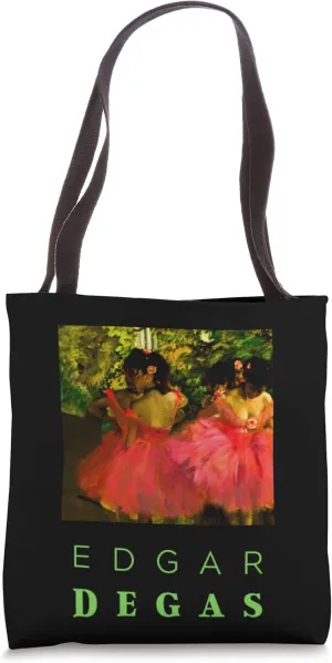 Beautiful Pink Ballerinas Edgar Degas for Ballet Art Lovers Tote Bag