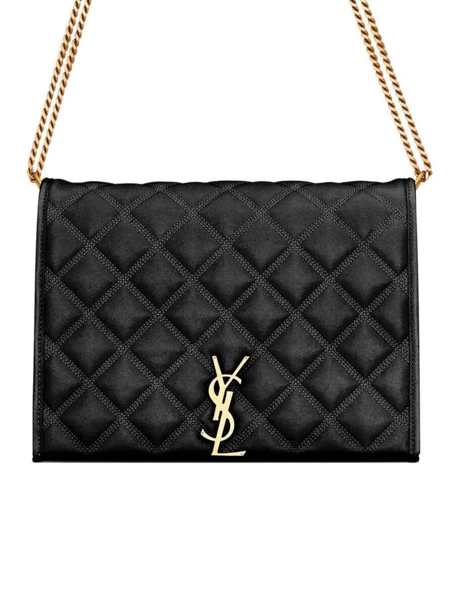 Becky Small Chain Bag in Black Quilted Lambskin