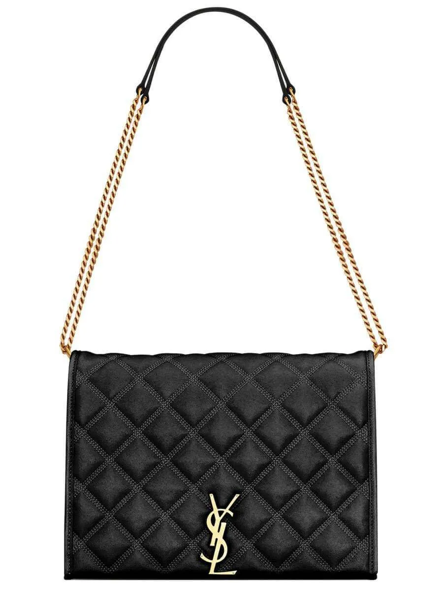 Becky Small Chain Bag in Black Quilted Lambskin