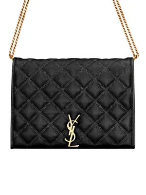 Becky Small Chain Bag in Black Quilted Lambskin
