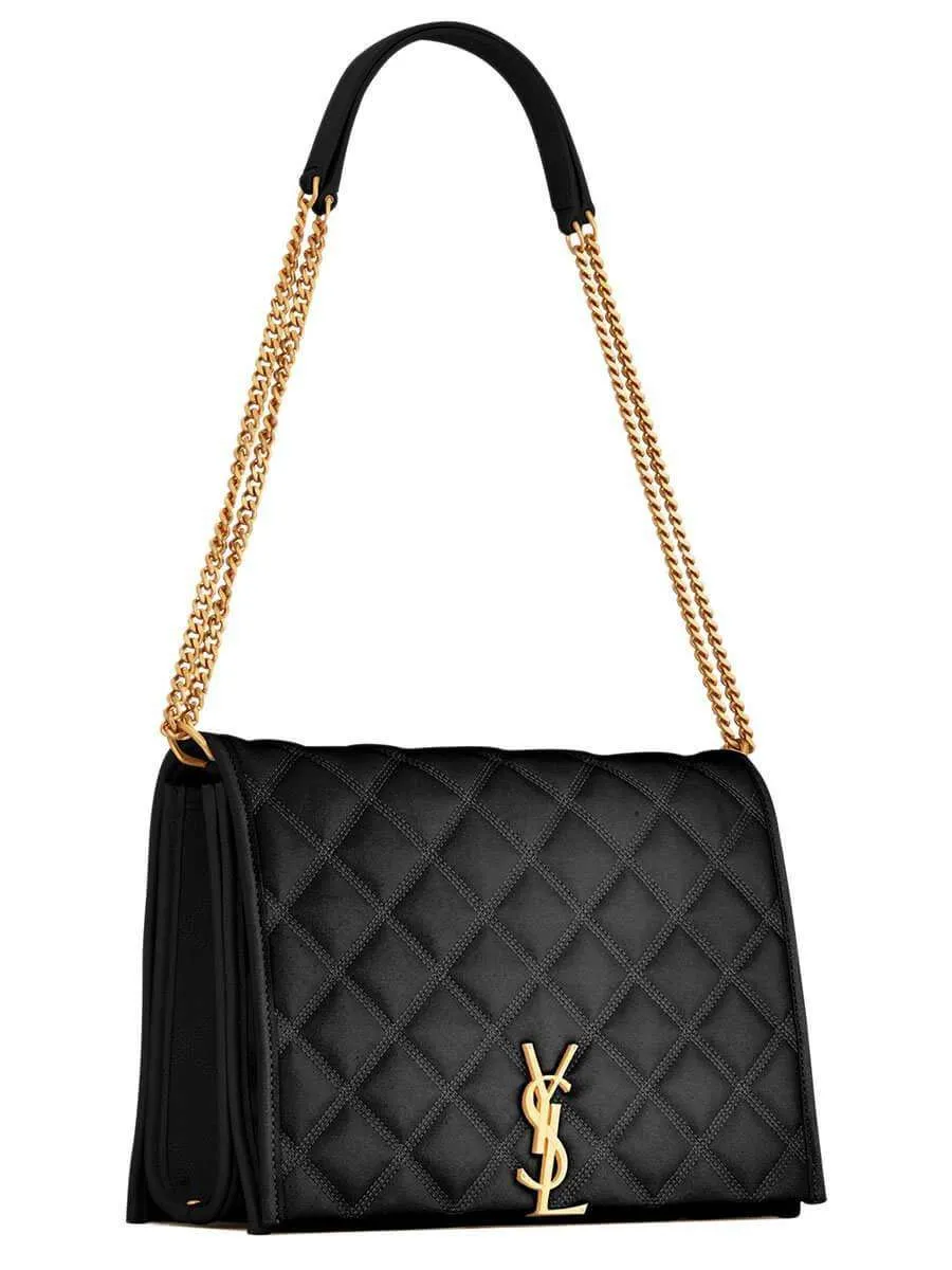 Becky Small Chain Bag in Black Quilted Lambskin