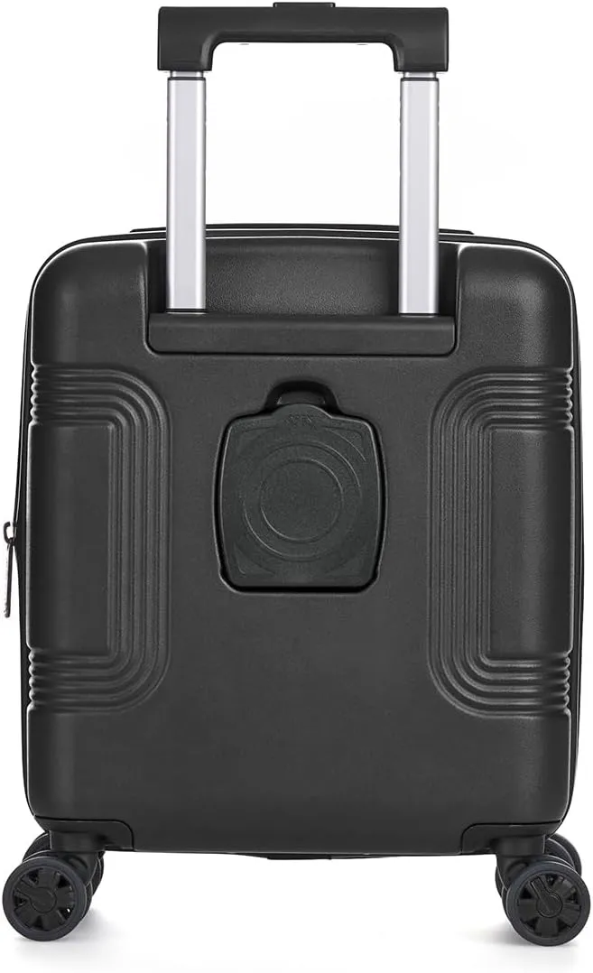 biaggi Runway Hybrid Expandable Underseat Carry-On – Lightweight TSA-Approved Polycarbonate Travel Bag, Perfect for Getaways & Long Weekends (Expandable Underseater, Black)