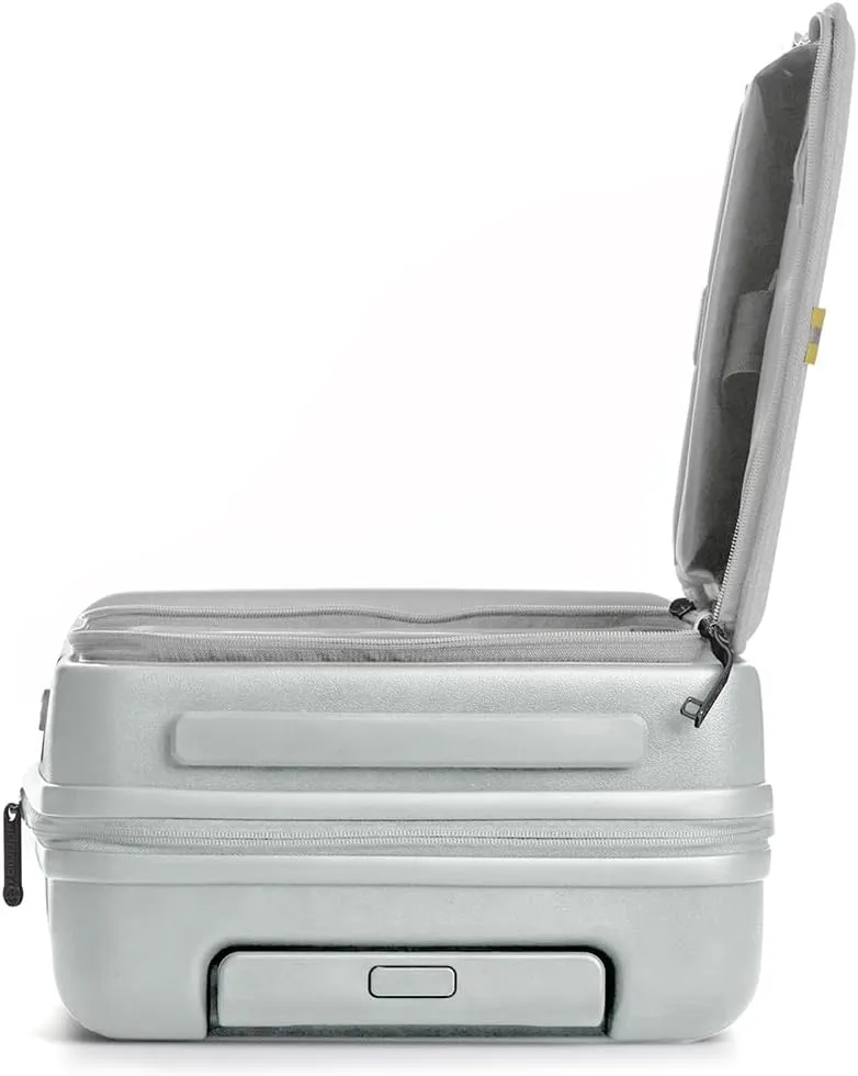 biaggi Runway Hybrid Expandable Underseat Carry-On – Lightweight TSA-Approved Polycarbonate Travel Bag, Perfect for Getaways & Long Weekends (Expandable Underseater, Grey)