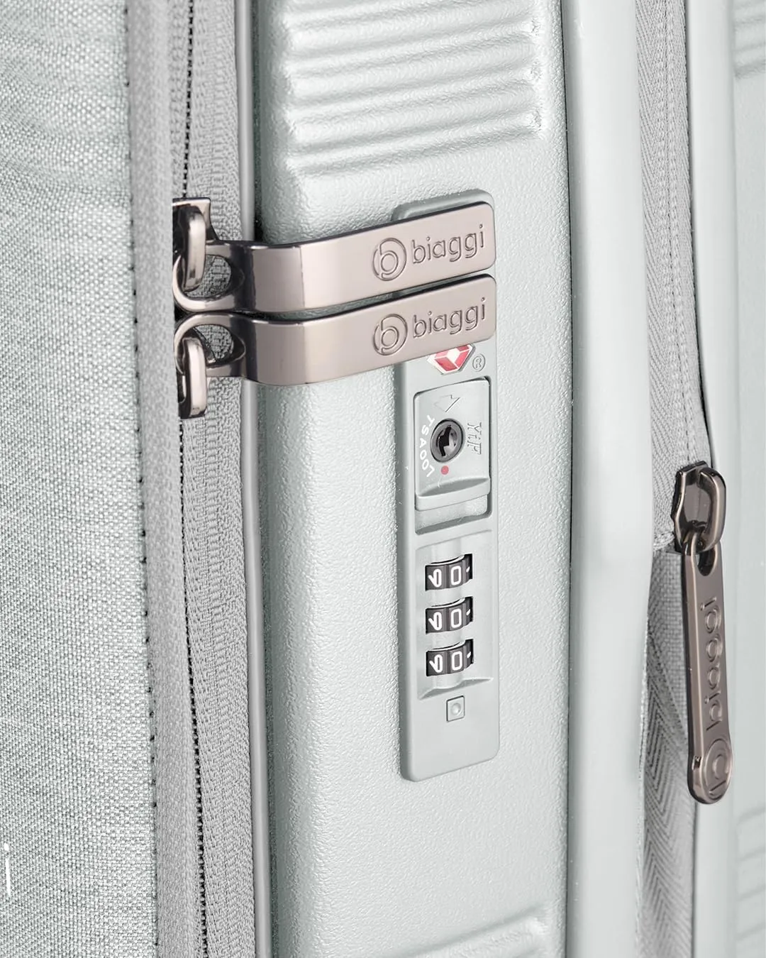 biaggi Runway Hybrid Expandable Underseat Carry-On – Lightweight TSA-Approved Polycarbonate Travel Bag, Perfect for Getaways & Long Weekends (Expandable Underseater, Grey)