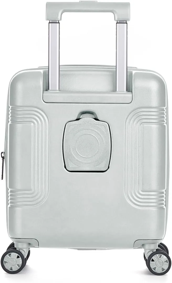 biaggi Runway Hybrid Expandable Underseat Carry-On – Lightweight TSA-Approved Polycarbonate Travel Bag, Perfect for Getaways & Long Weekends (Expandable Underseater, Grey)