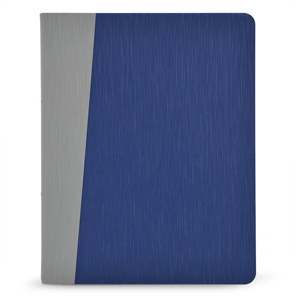Binder Padfolio Organizer with Color File Folders, Business and Interview Portfolio with 2-Ring Binder, Clipboard
