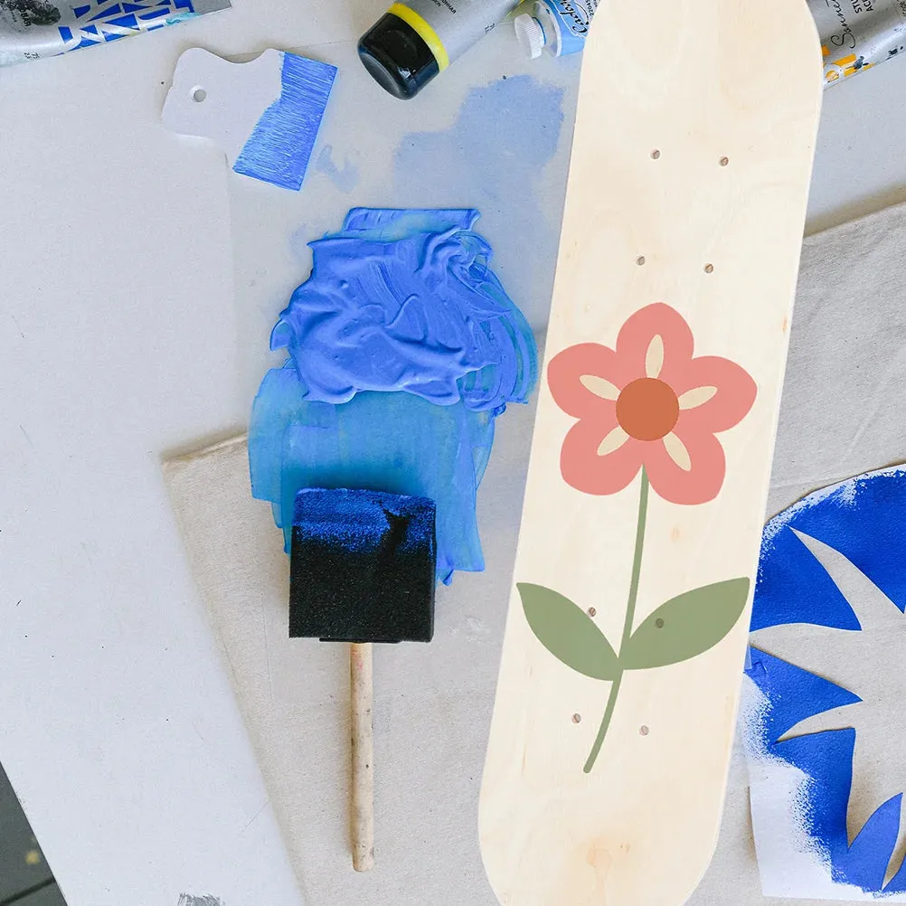 Birthday Decoration Girl Graffiti Skateboard Decks Blank Skateboards Double Sided DIY Child