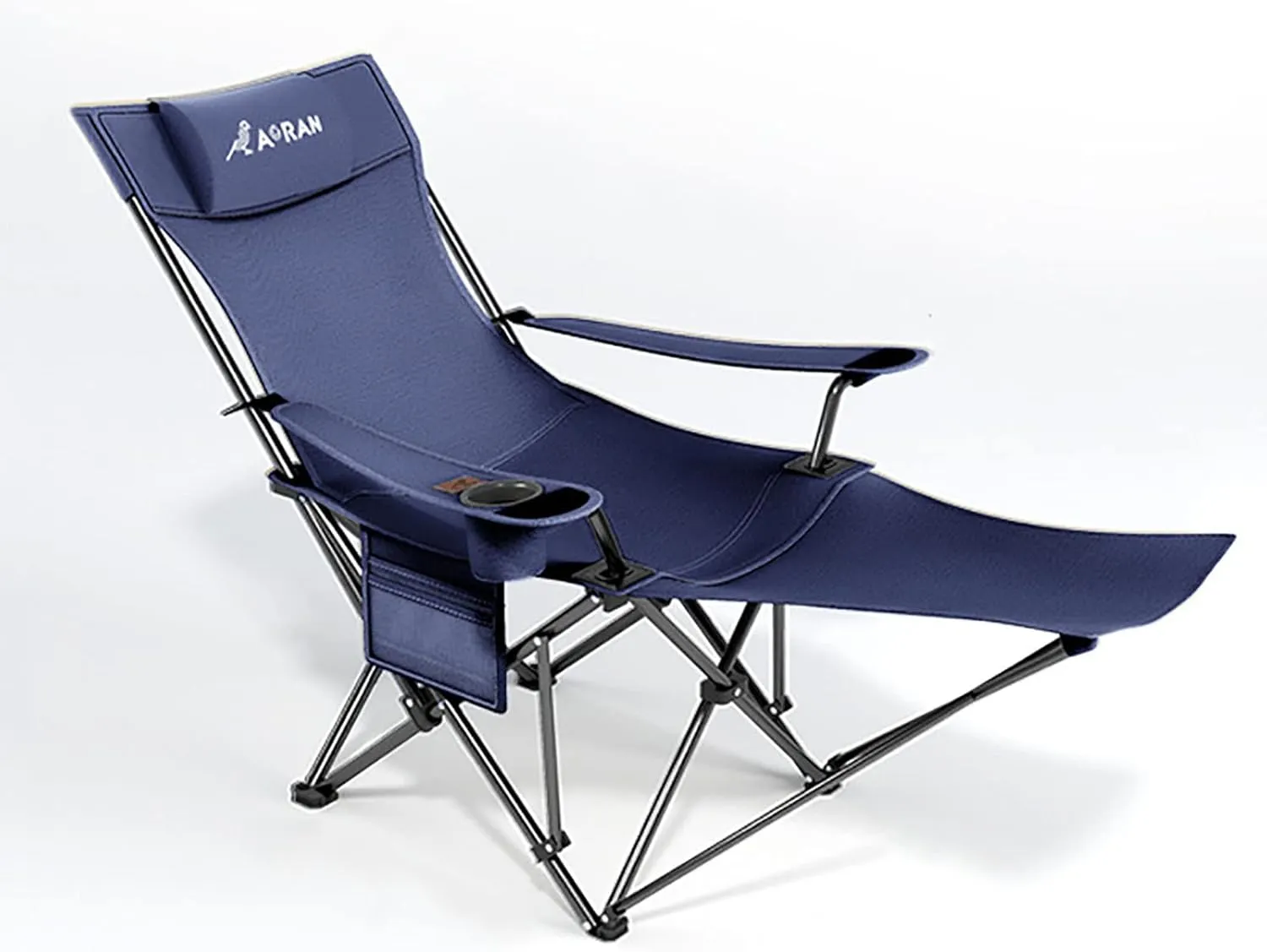 BK&MF Folding Outdoor Camping Chair,Beach Reclining Lounge Camp Chair Space Saving Heavy Duty Director Chair for Outdoor Yard Porch,B