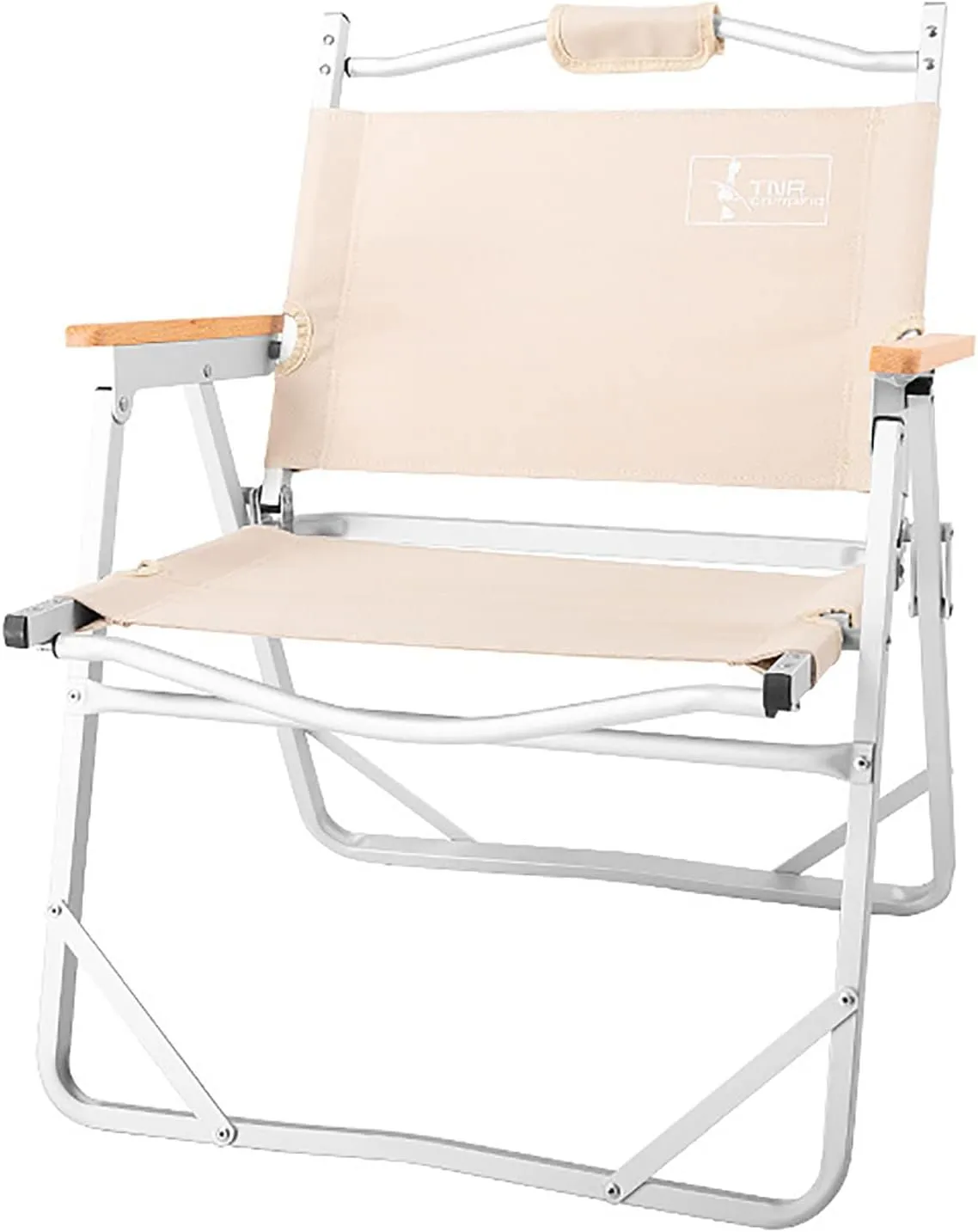 BK&MF Outdoor Folding Director Chair,Portable Lightweight Camping Chair,Reclining Chair Canvas Beach Camp Chair Space Saving for Storage and Travel,B,54x49x66cm(21x19x26inch)