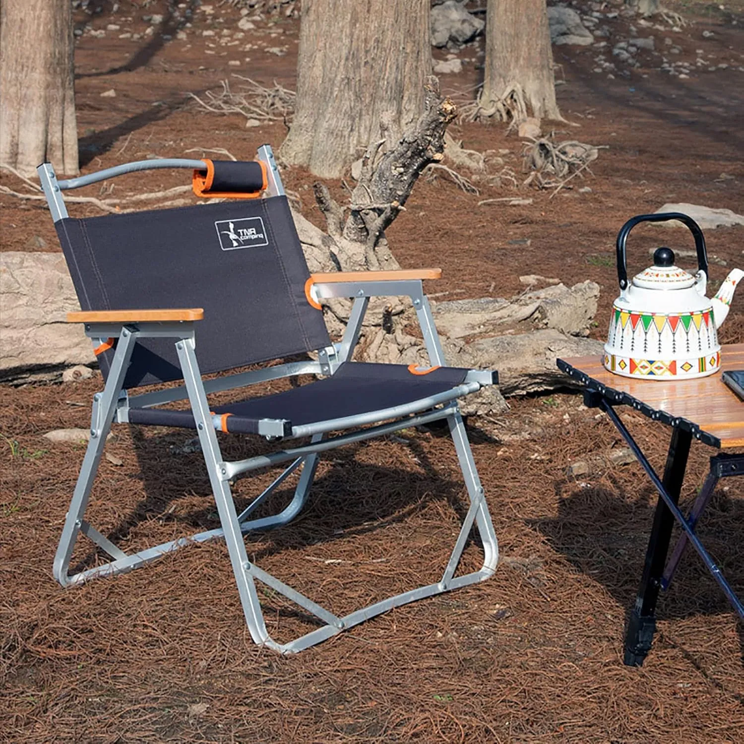 BK&MF Outdoor Folding Director Chair,Portable Lightweight Camping Chair,Reclining Chair Canvas Beach Camp Chair Space Saving for Storage and Travel,C,54x49x66cm(21x19x26inch)