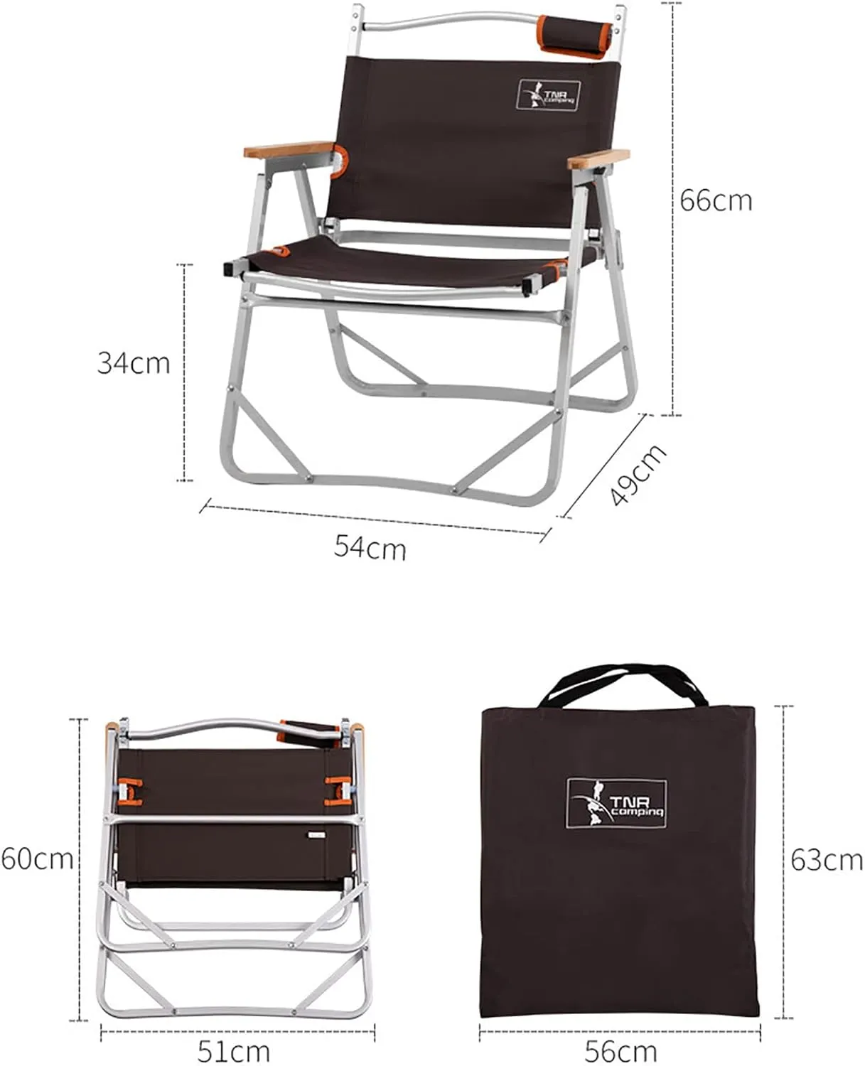 BK&MF Outdoor Folding Director Chair,Portable Lightweight Camping Chair,Reclining Chair Canvas Beach Camp Chair Space Saving for Storage and Travel,D,54x49x66cm(21x19x26inch)