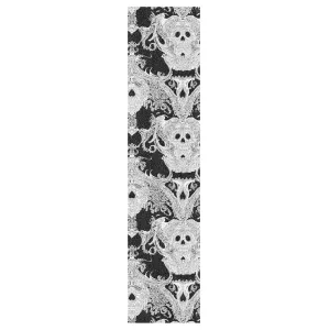 Black Skulls Simple Boho Griptape Skateboard Anti-Tearing Grip Tape for Scooters Deck longboards Grip Tape Waterproof Cruiser Skateboard Grip Tape, 44×10 Inch