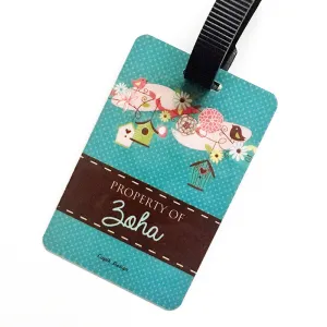 Blue Birdie  Bag Tags