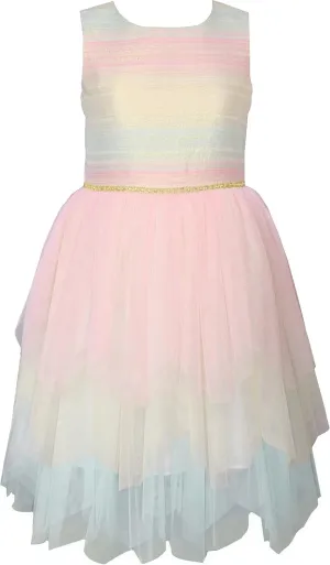 Bonnie Jean Easter Dress Spring Floral Dress with Basket Purse for Toddler and Little Girls