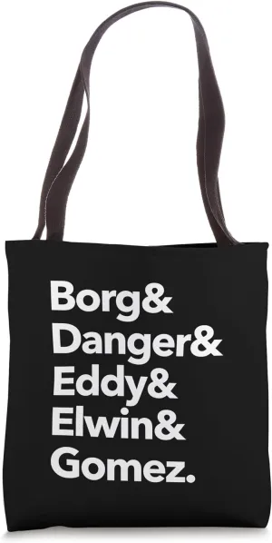 Borg & Danger & Eddy & Elwin & Gomez - Cool Pinball Machine Tote Bag