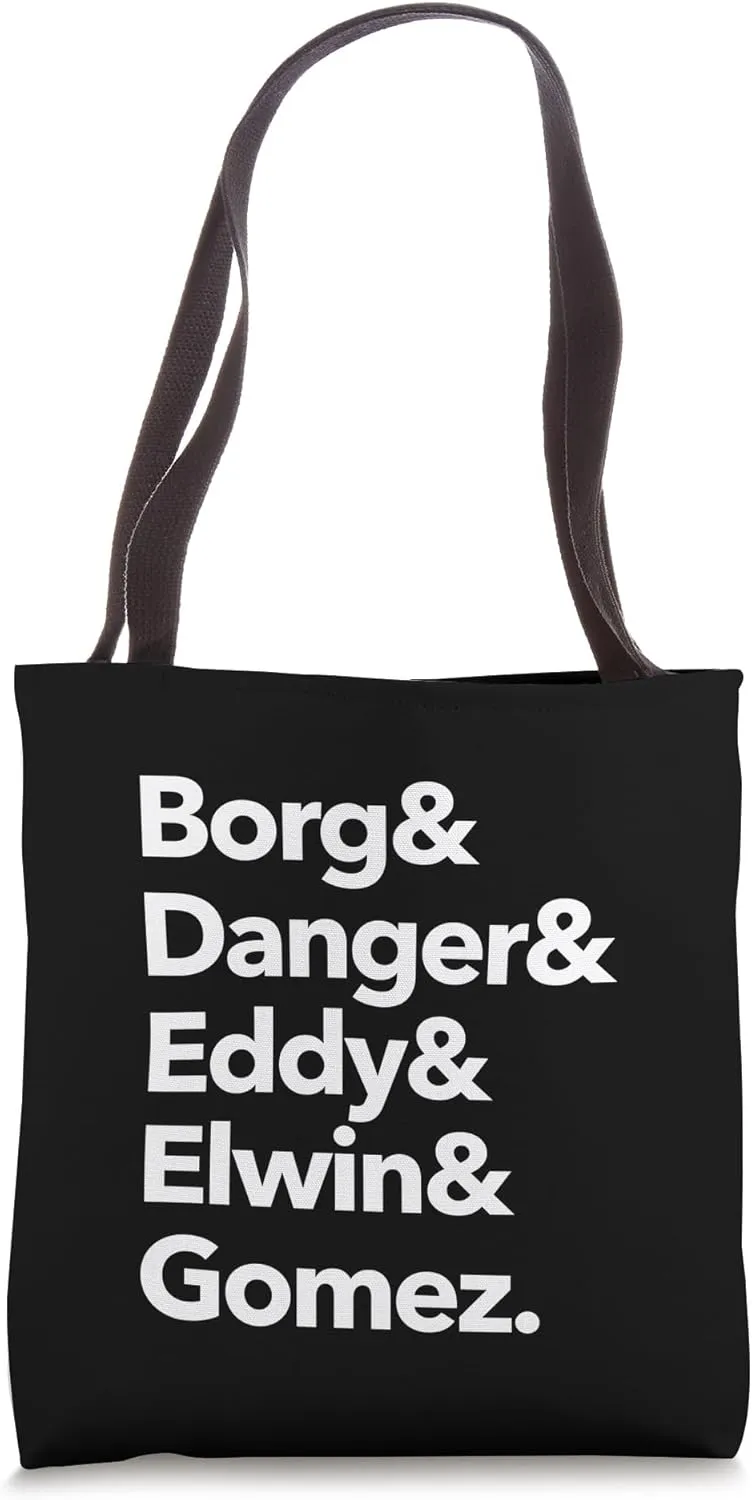Borg & Danger & Eddy & Elwin & Gomez - Cool Pinball Machine Tote Bag