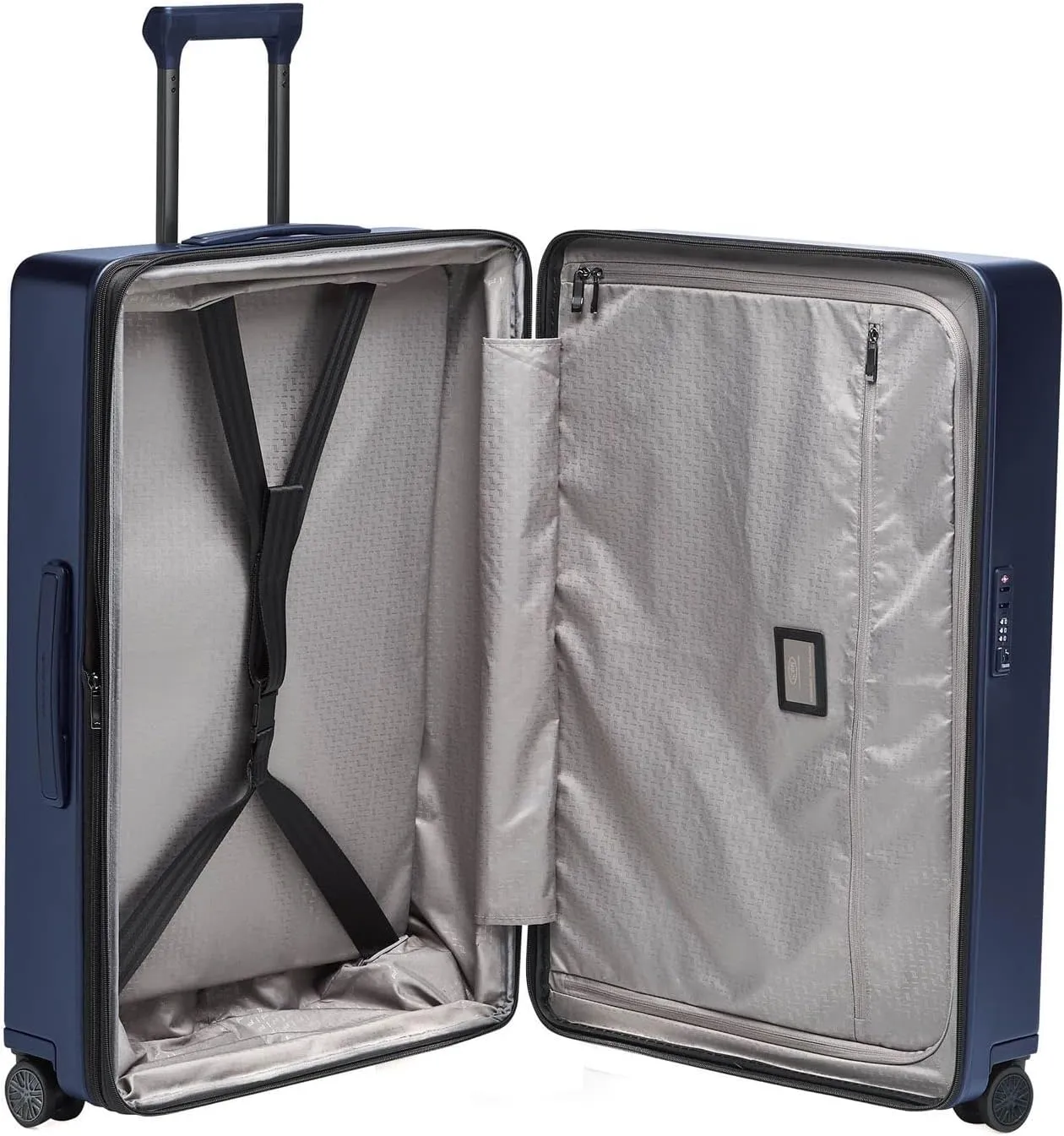 Bric's PORSCHE DESIGN 30 inch Expandable Spinner Luggage - Expandable Depth of 1.5" - Hardside Travel Suitcase - Roadster Collection - Dark Blue Matte