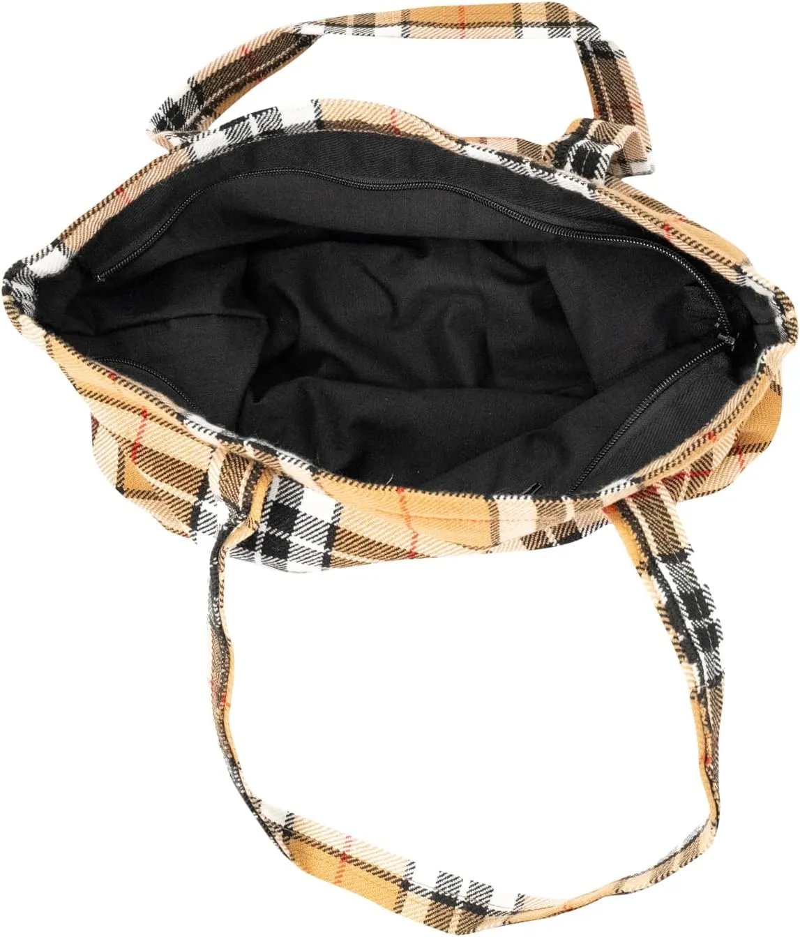 Briomhar Tartan Tote Bag for Women - Plaid Wool Zippered Tote Bag Made in Scotland
