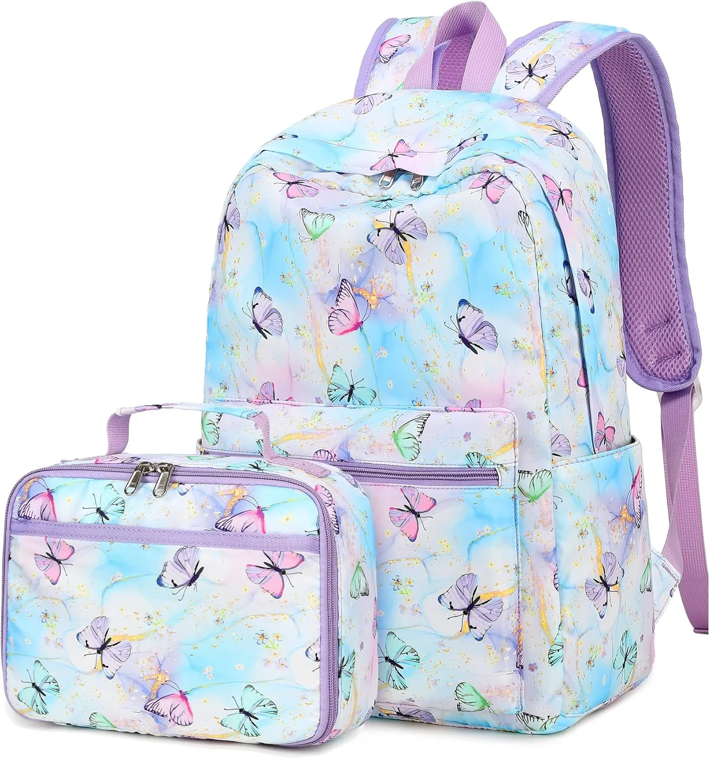BTOOP Kids Backpack for Girls Boys Kindergarten School Bag with Lunch Box Preschool Bookbag Set for Young Elementary Students