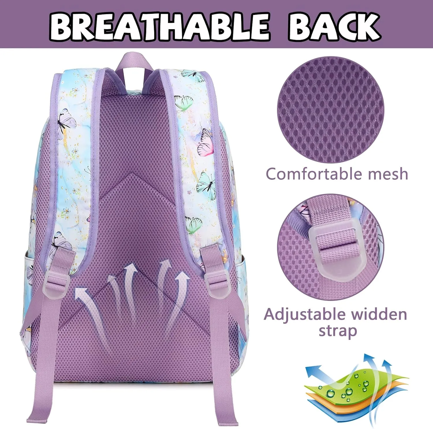 BTOOP Kids Backpack for Girls Boys Kindergarten School Bag with Lunch Box Preschool Bookbag Set for Young Elementary Students
