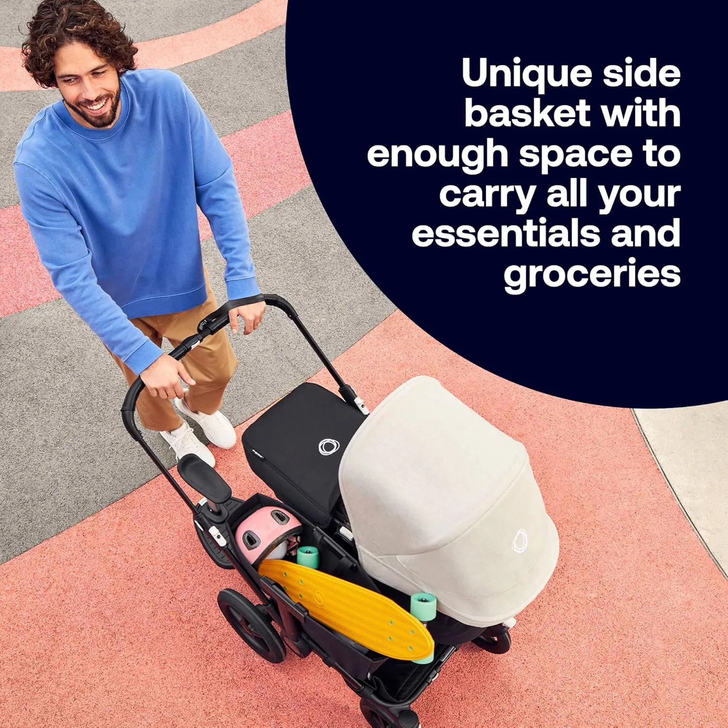 Bugaboo Donkey 5 Mono Complete - Single Stroller Converts to Side-by-Side Double Stroller, Multiple Seat Positions - Alu/Midnight Black-Midnight Black
