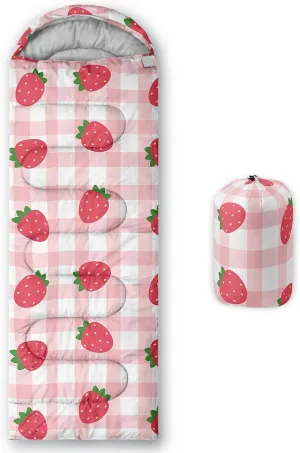 Camping Sleeping Bags,Mermaid Horse Butterfly Starry Sky 3 Season Warm & Cool Weather,Lightweight,Waterproof Sleeping Bags for Adults & Kids,Traveling,and Outdoors,Camping Gear Equipment