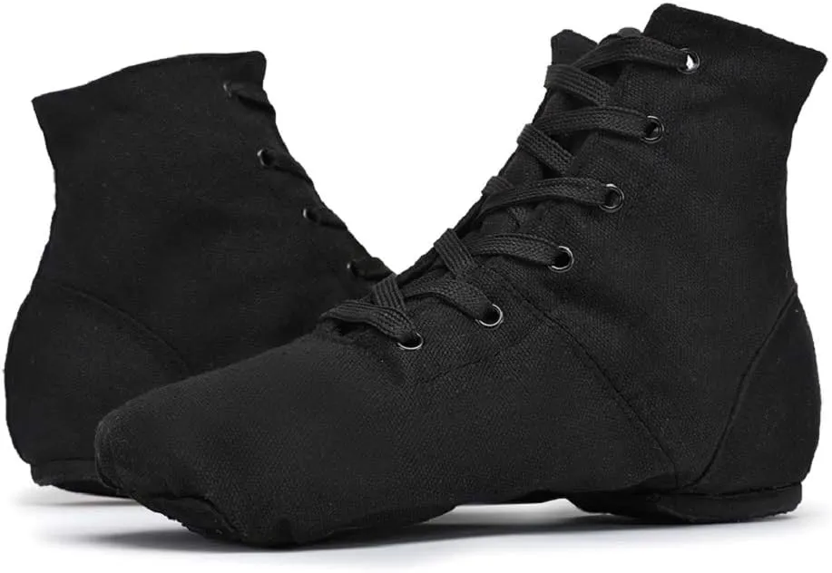 Canvas Jazz Dance Boots Ballet Dancing Sneakers for Adult Men Women