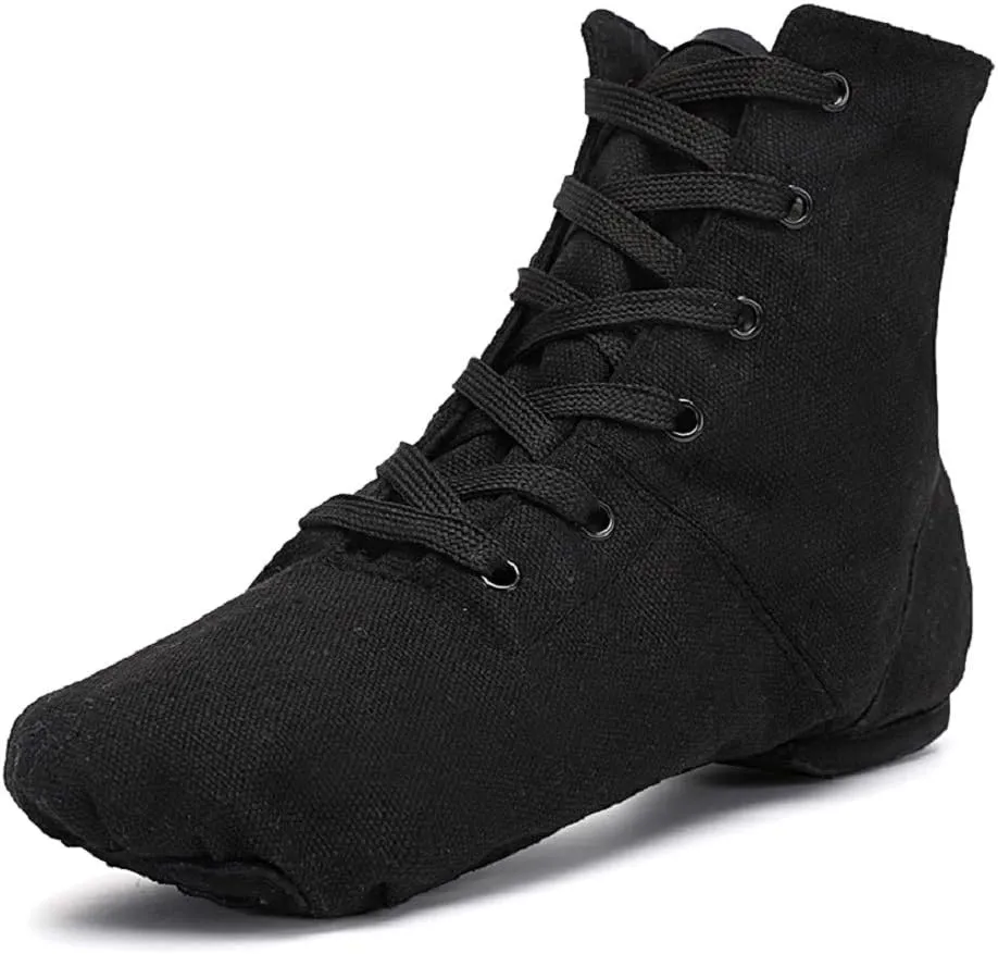 Canvas Jazz Dance Boots Ballet Dancing Sneakers for Adult Men Women