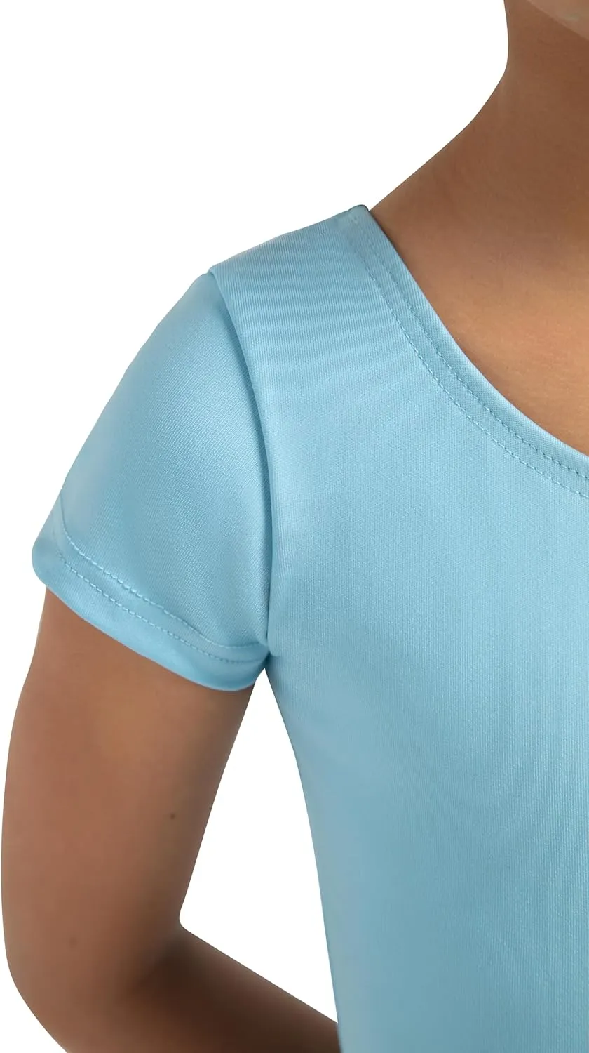 Capezio girls Short Sleeve Leotard - Girls