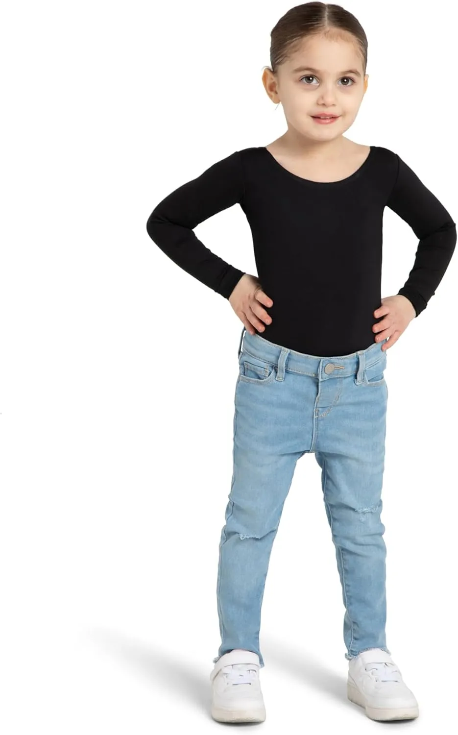 Capezio Girls' Team Basics Long Sleeve Leotard