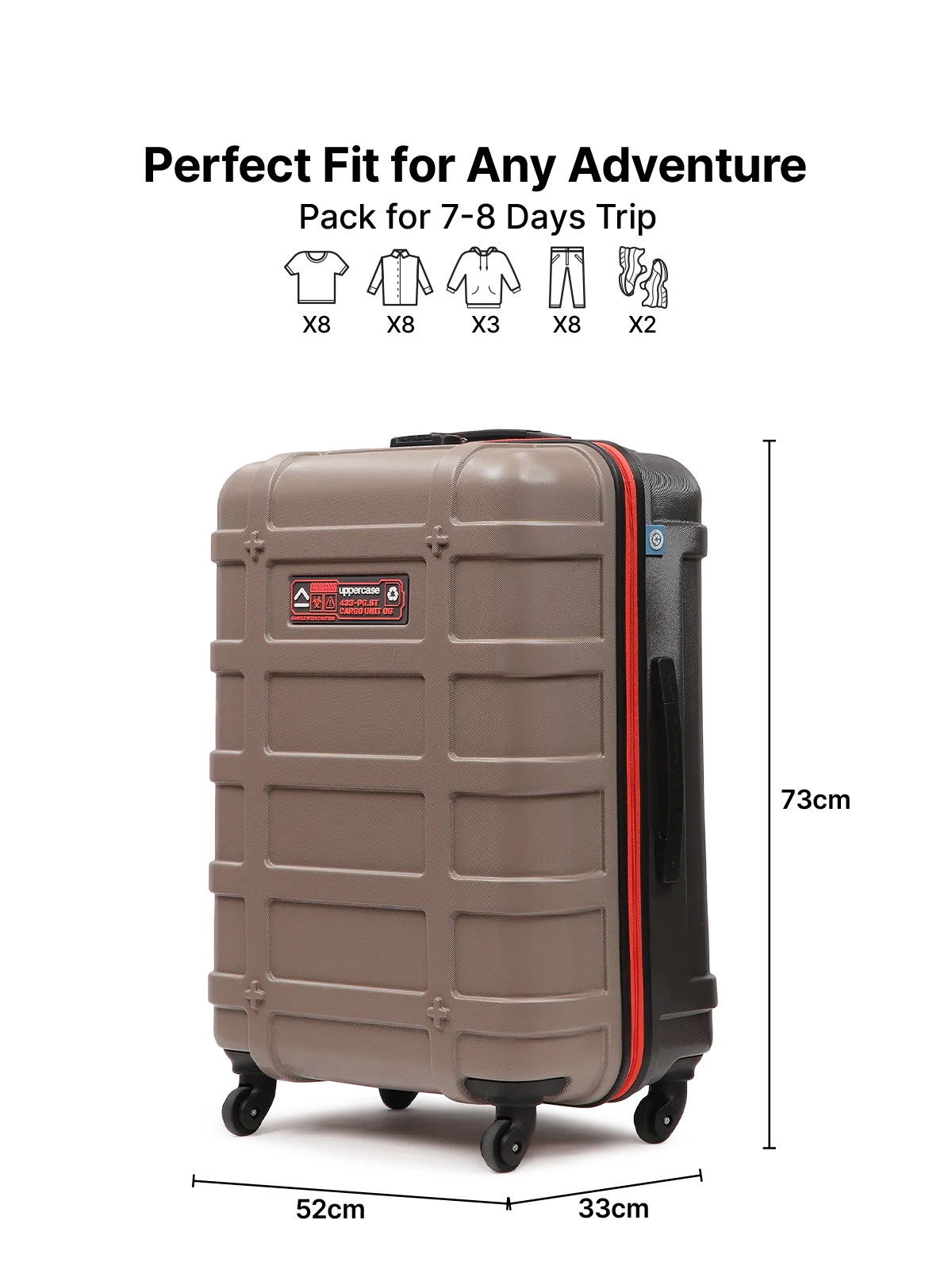 Cargo Taupe Large Trolley