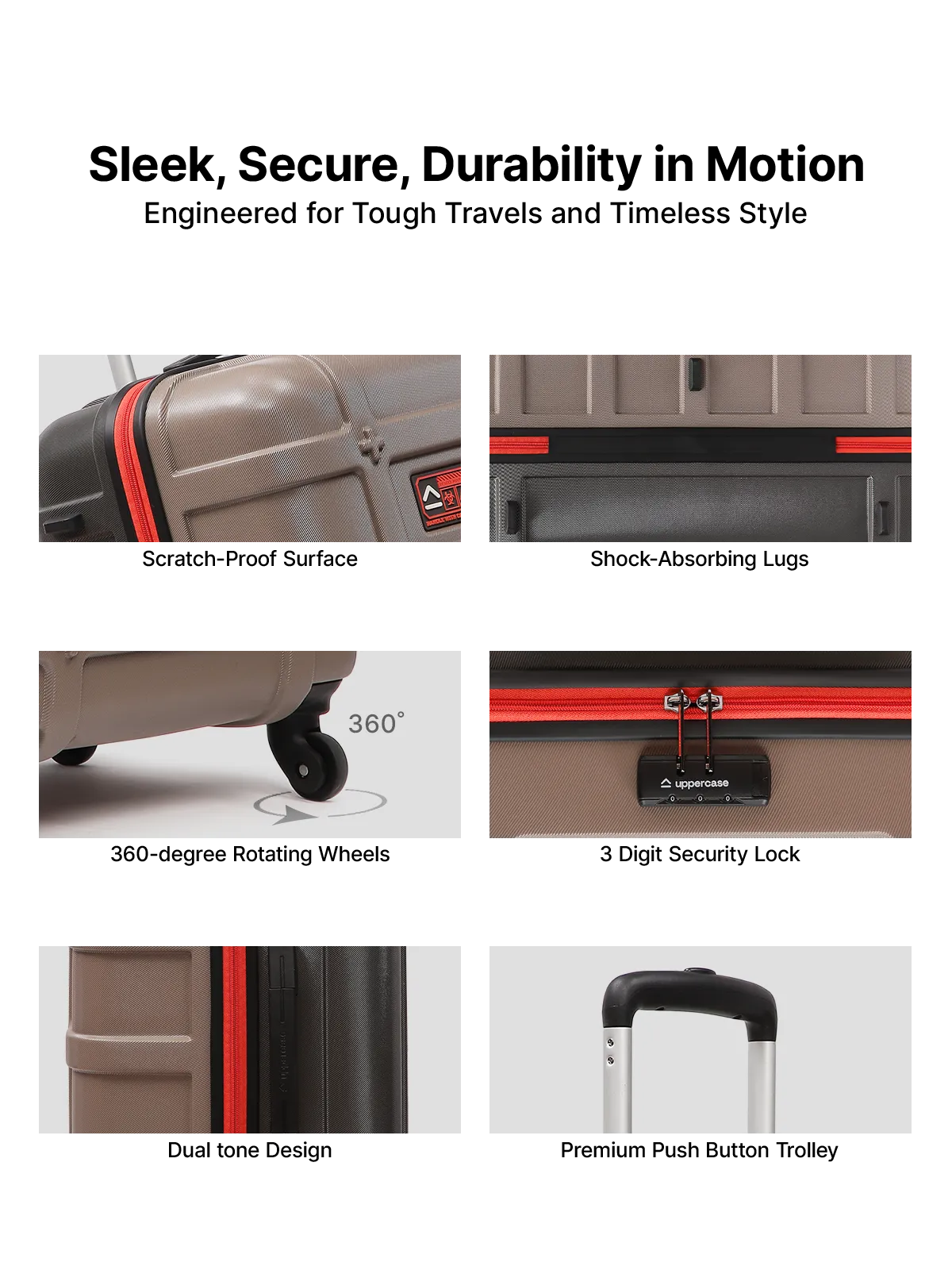 Cargo Taupe Large Trolley