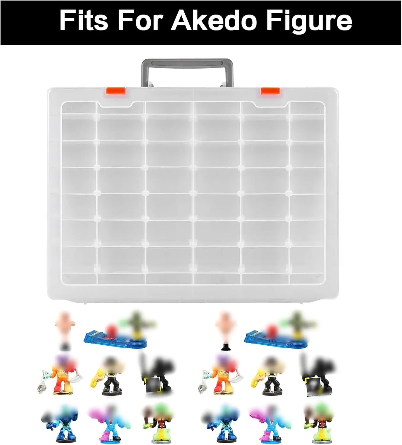 Case Compatible with Akedo Ultimate Arcade Warriors Starter Pack, Toy Storage for Battle Arena Controller & Warrior Collector Mini Battling Action Figures, Holder for Akedo Game Playset (Box Only)