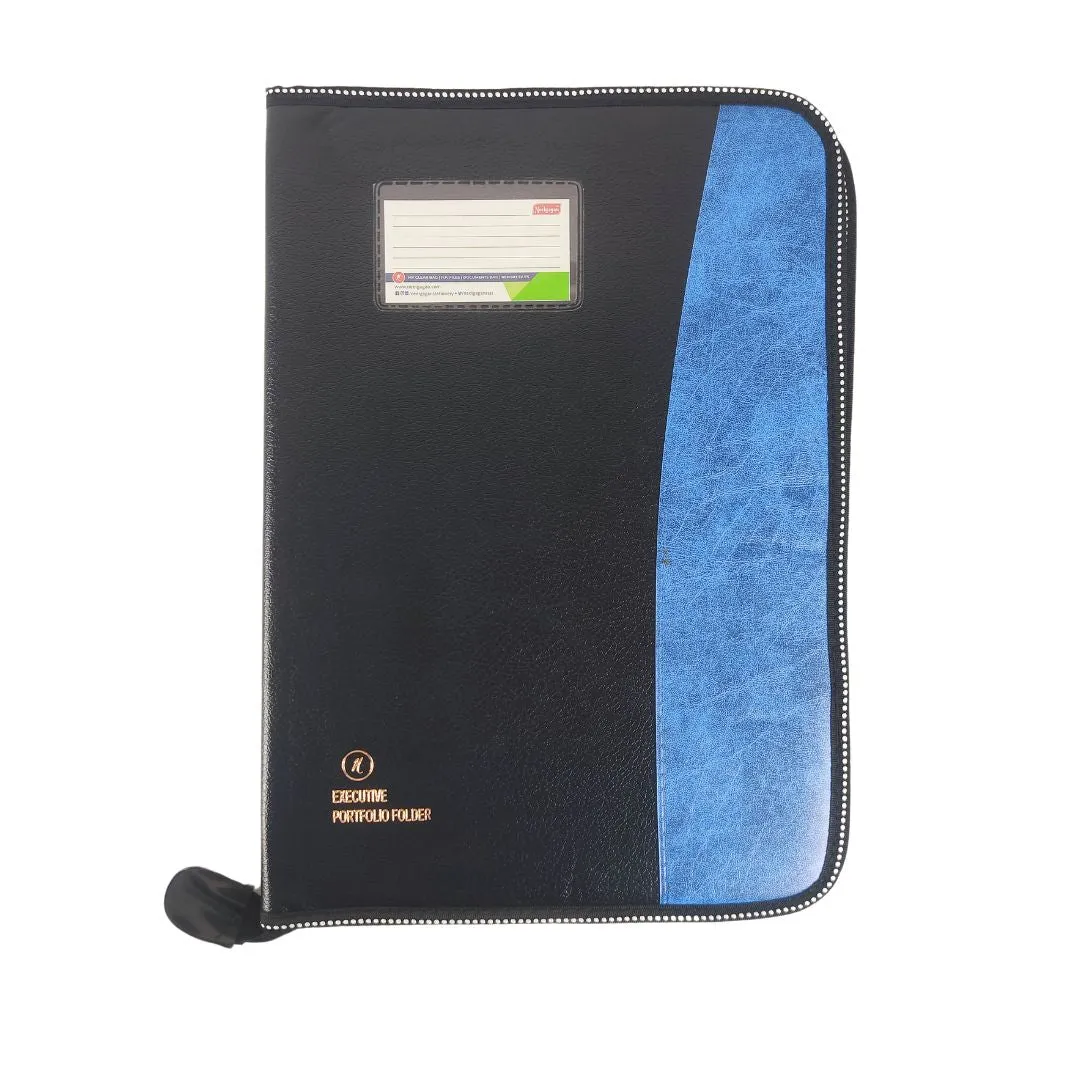 CB - 830 (Chain bag) Executive Portfolio Folder - with 20 Pockets  B4 (Leaves) - (Size : 38cm x 26.5cm)