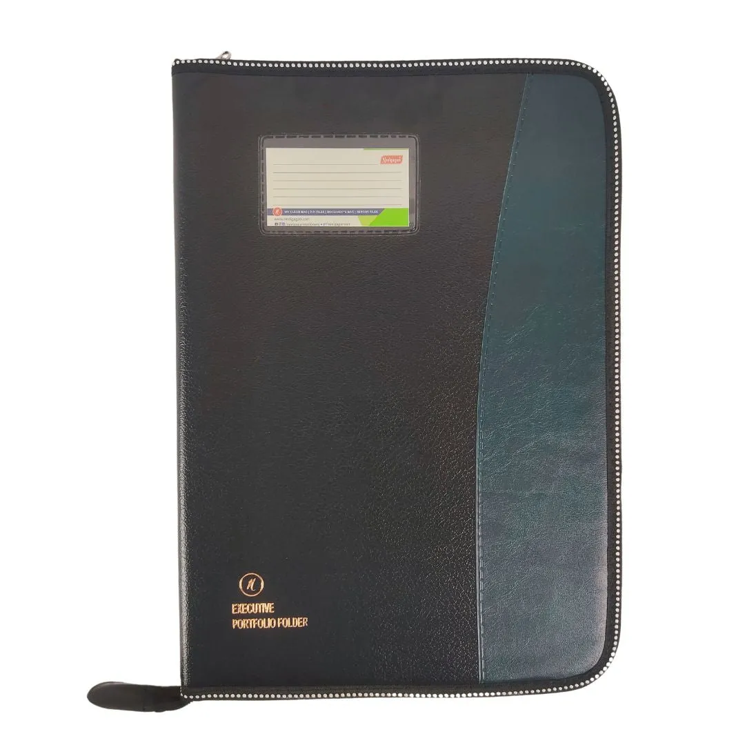 CB - 830 (Chain bag) Executive Portfolio Folder - with 20 Pockets  B4 (Leaves) - (Size : 38cm x 26.5cm)