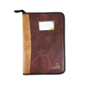 CB - 850 (Dual tone Chain bag) Executive Portfolio Folder - with 20 Pockets (Leaves) - (Size : 38cm x 26.5cm)