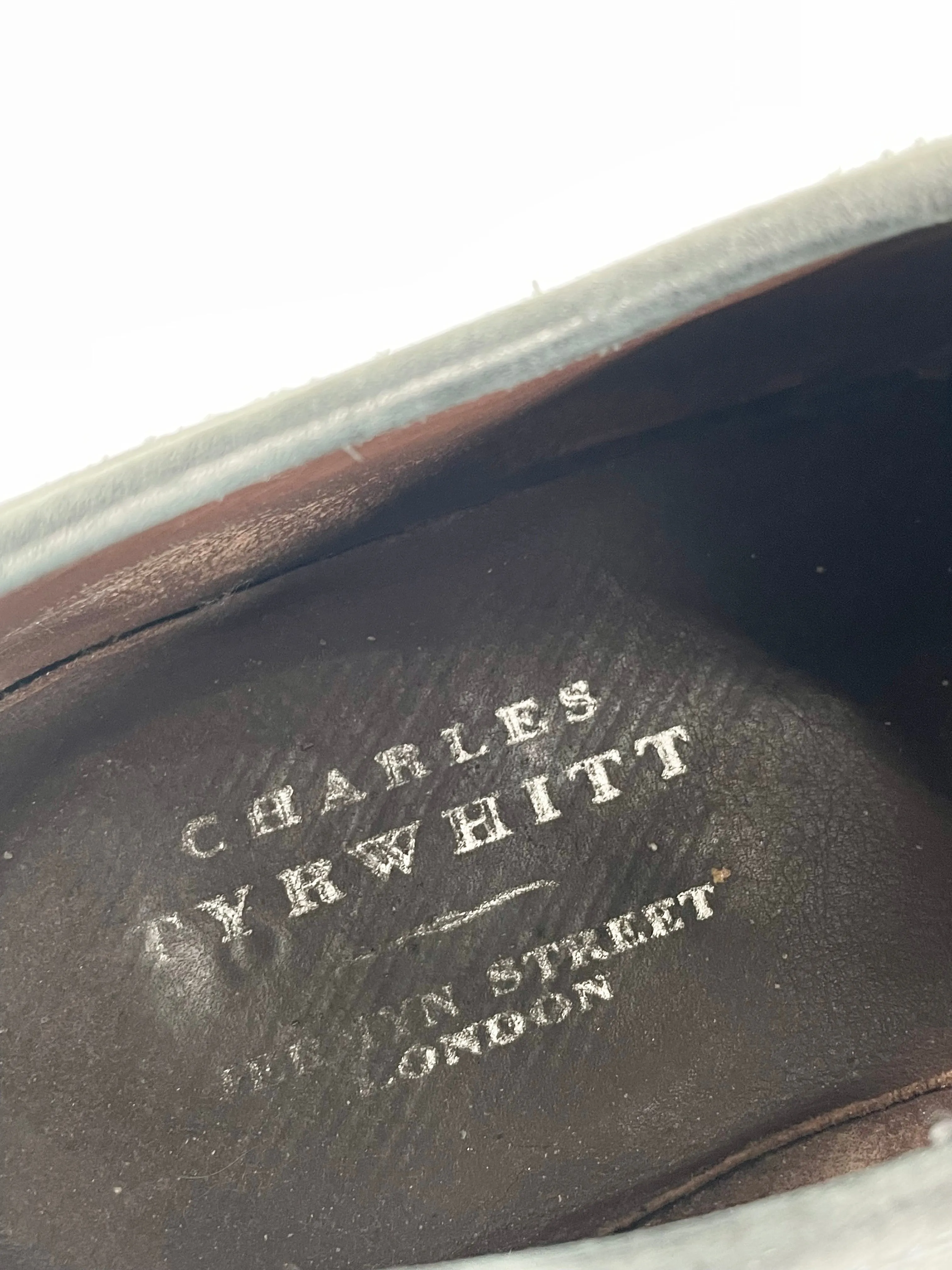 Charles Tyrwhitt Navy Blue Leather Lace Ups - 9.5