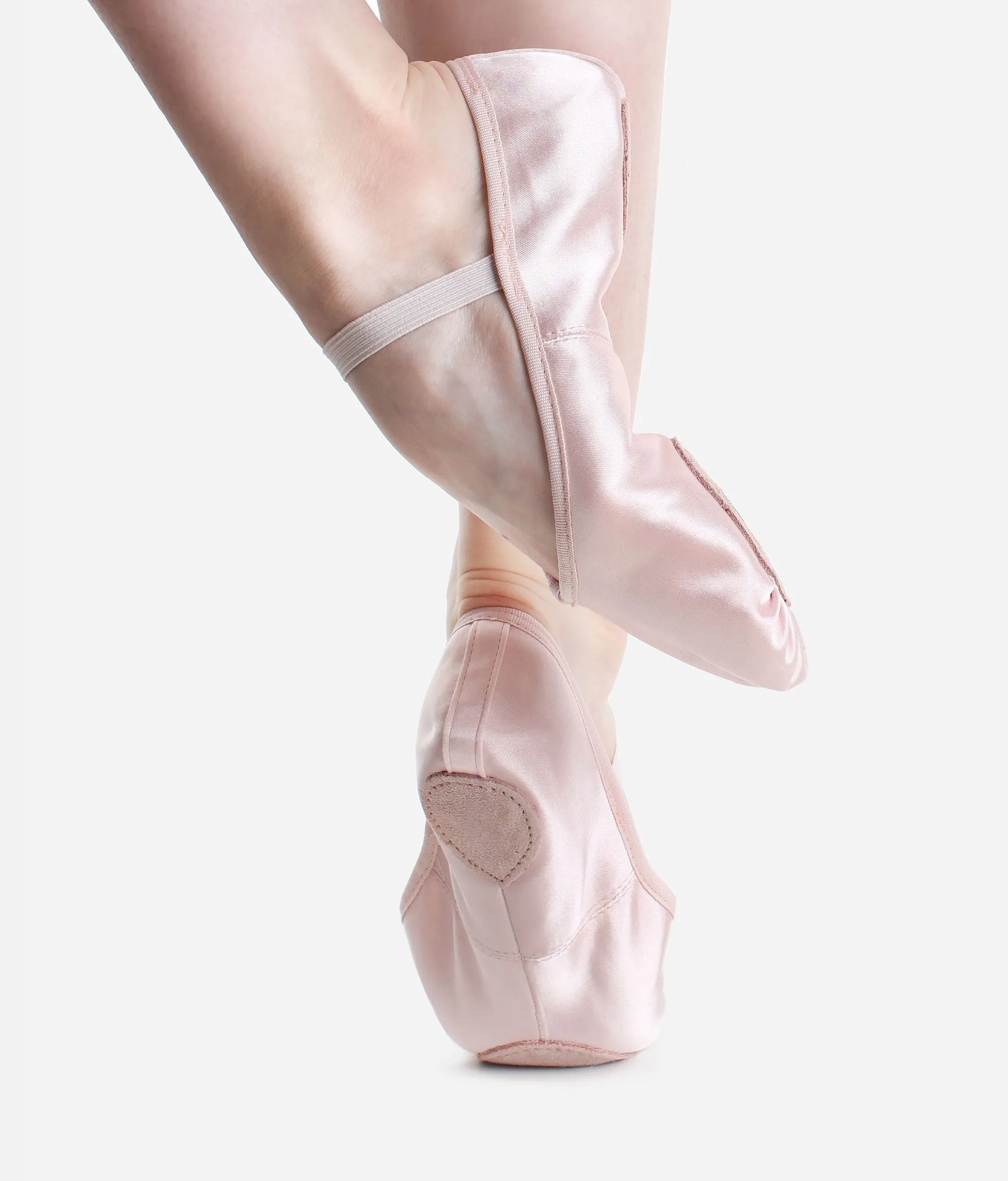 Children Split-Sole Satin Ballet Shoes - BAE15