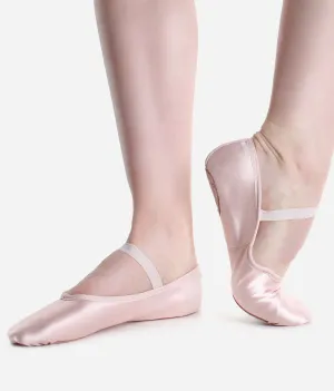 Children Split-Sole Satin Ballet Shoes - BAE15