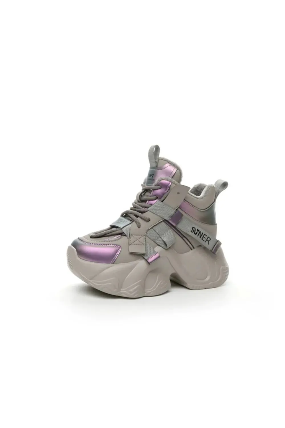 Chunky Platform Lace Up Sneakers