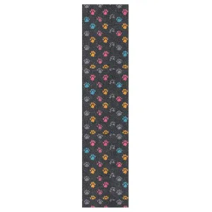 Color Animal Paw Prints Skateboard Grip Tape Design Bubble Free Scooter Grips Tape longboards Grip Tape Waterproof Grip Tape Cruiser, 44×10 Inch