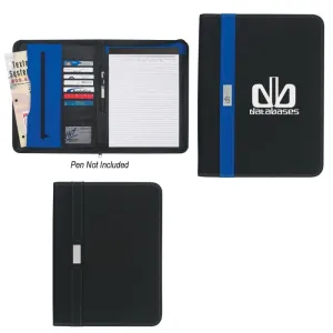 Contemporary 8 ½" X 11" Zippered Portfolio