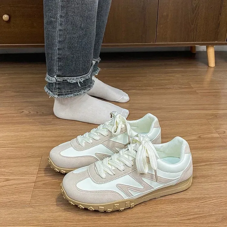 Contrast Round Toe Lace Up Athletic
