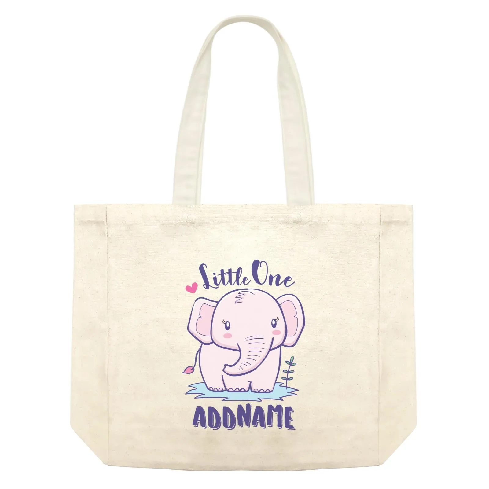 Cool Cute Animals Elephant Little One Addname Shopping Bag
