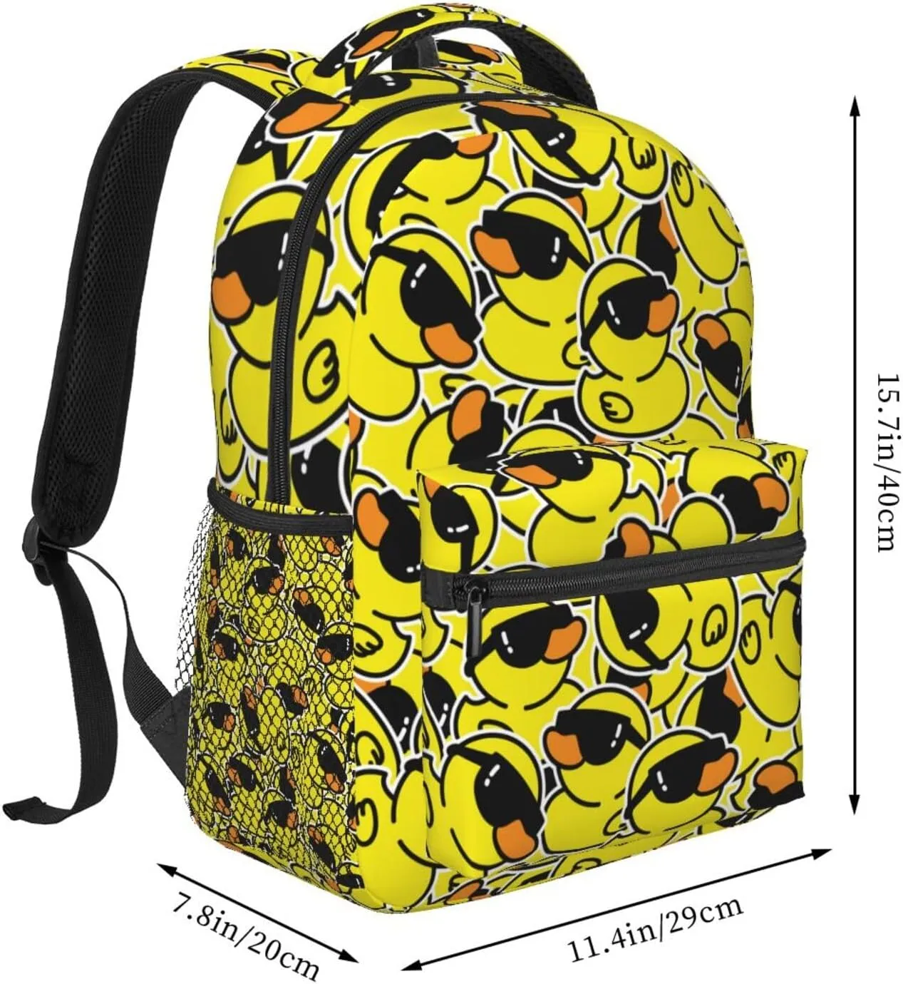 Cool Duck Cartoon Funny Backpack For School Laptop Bags Bookbag Big Casual Daypack For Student Girls Boys Kids Teens Travel Sports Work