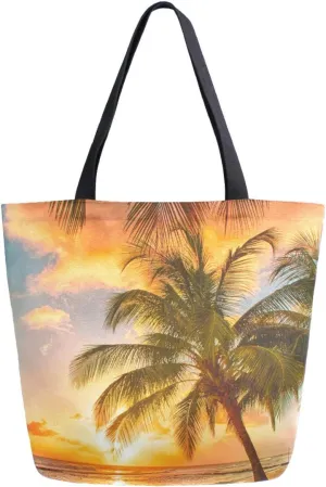 Cool Printed Extra Large Shoulder Tote Bag for Beach Travel Weekender Gym Reusable Grocery Shopping