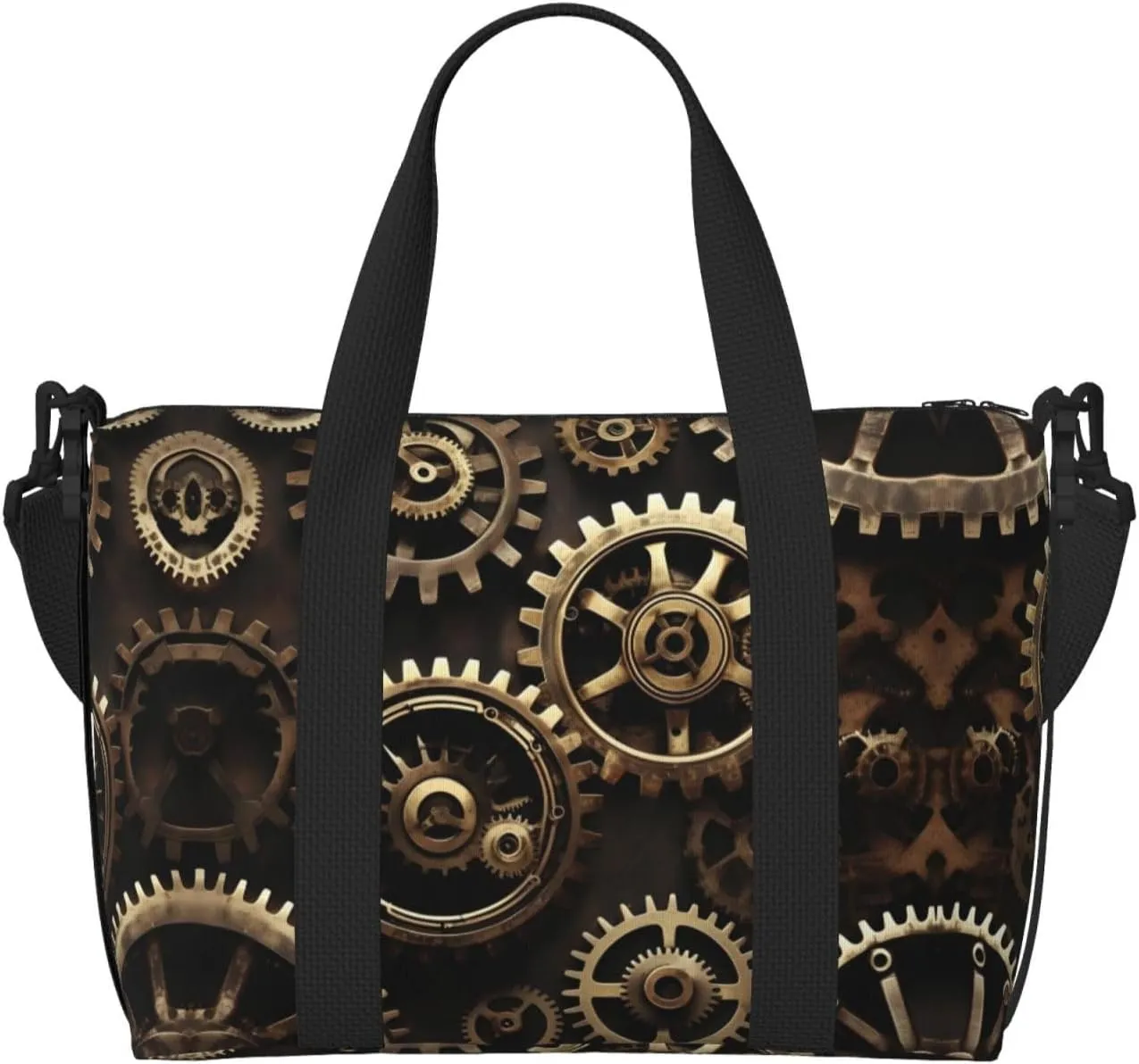 Cool Steampunk Gears Printingtravel Gym Bag For Tote Bag Carry On Luggage Sport Duffle