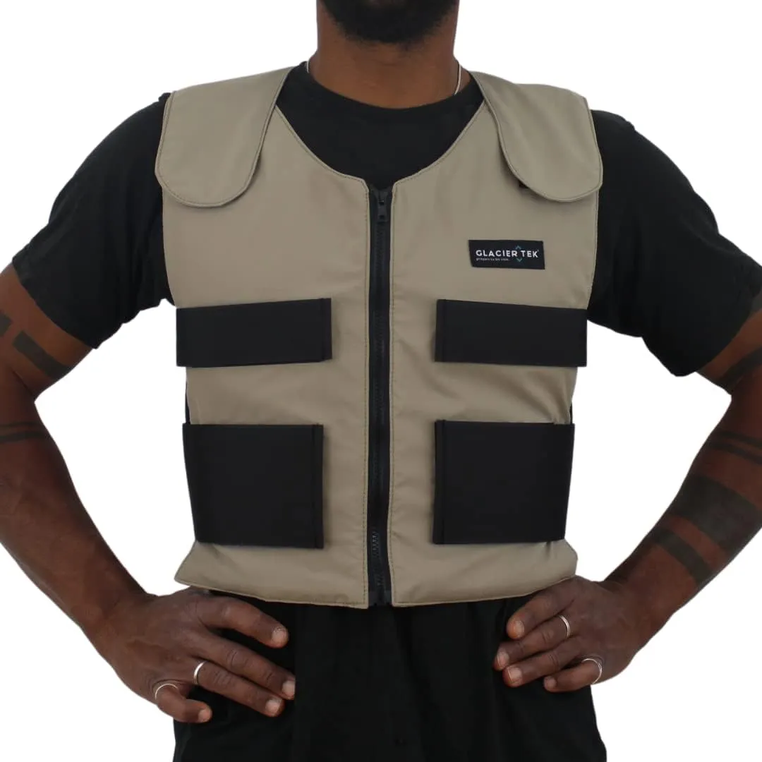 Cooling Vest for Men and Women with 8 Cooling Packs Plus Booster Set-Maintains 59ºF for up to 2.5 Hours