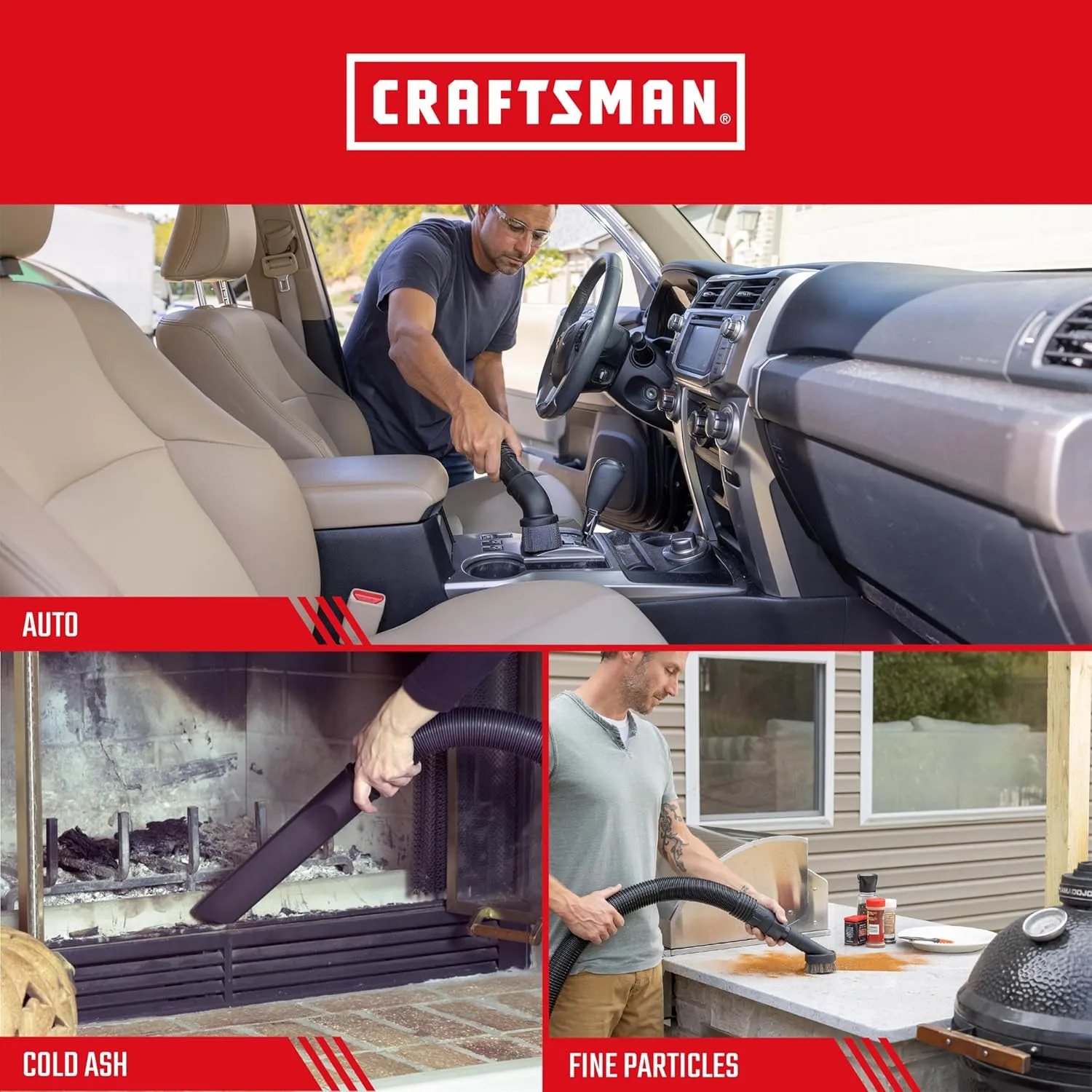 CRAFTSMAN CMXZVBE3877 Fine Dust Wet Dry Vac Dust Collection Bags for Most 10 to 14 Gallon Shop Vacuums, Collects Dry Fine Debris, Reduces Cleanup Time, 2-Pack