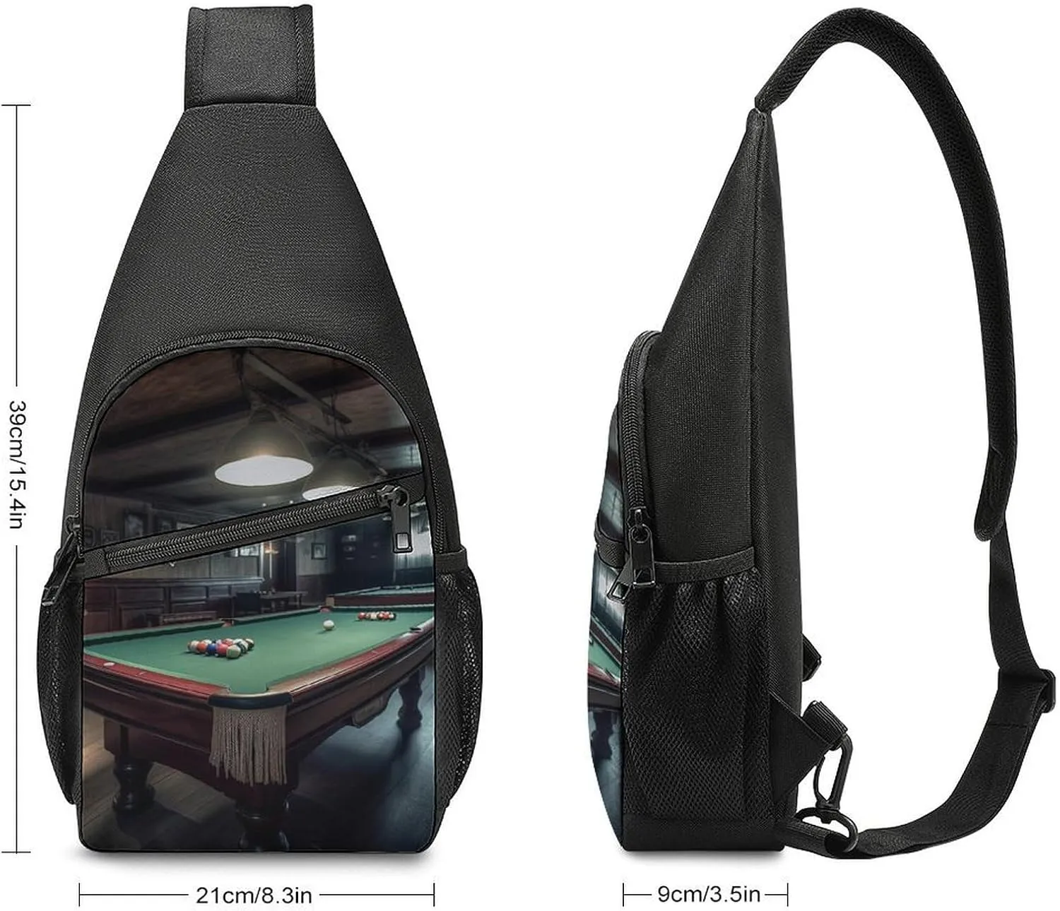 Crossbody Bag for Women Men Sling Bag Cool Dolphin Chest Bag Crossbody Adjustable Shoulder Bag